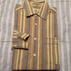 REI Casual Striped Button Down - Small